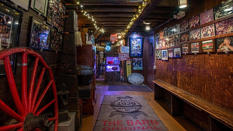 Entrance to the restaurant with waiting room seating